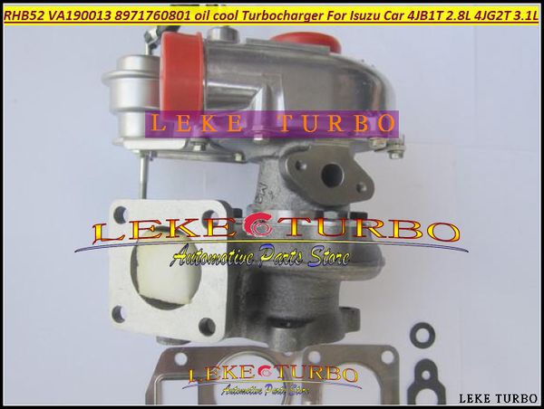 Turbocompresor de turbina Turbo refrigerado por aceite RHB5 VA190013 VICB 8971760801 para camioneta ISUZU MIKADO 4JB1T 4JB1TC 4JB1 2.8L 4JG2T 4JG2-T 4JG2TC 3.1L