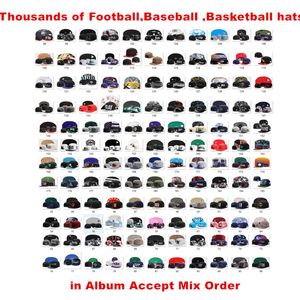 Casquettes de sport pour hommes et femmes, vente en gros, nouvelle saison, toutes les équipes de Football américaines, chapeaux à rabat bon marché, plus de 5000 styles, commande mixte