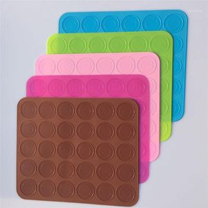 Vente en gros - Silicone Macaron Macaron Pâtisserie Four Moule De Cuisson Tapis 30 Cavités DIY Moule Esteiras Forros De Cozimento ZT1 Outils