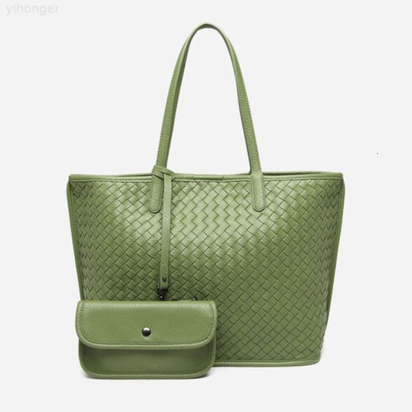 Atacado novo tecer designer mini saco conjunto ombro totes sacos acessórios senhoras bolsas de couro feminino