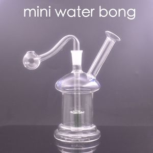 Gros nouveau champignon forme petit barboteur narguilé 10mm femelle MINI eau dab plate-forme bongs tuyau avec bol de brûleur à mazout en verre