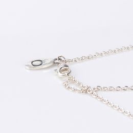 Groothandel - geen hangende ketting ketting voor Pandora 925 sterling zilveren sieraden met originele doos dames elke bijpassende ketting