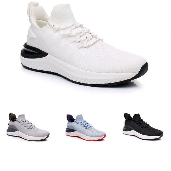 Vente en gros chaussures de course sans marque hommes femmes noir blanc gris bleu clair respirabilité légère hommes formateurs baskets de sport de plein air