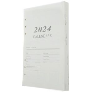 wholesale Bloc-notes 2024 Agenda anglais Page de livre A5 Planificateur quotidien Calendrier de bureau Écriture de voyages à feuilles mobiles Hebdomadaire Mensuel 230926 ZZ