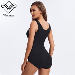 Fajas contrôle du ventre en Nylon et Spandex, modelant le corps avec crochet, entrejambe, couleur chair, Body tanga pour femmes, vente en gros