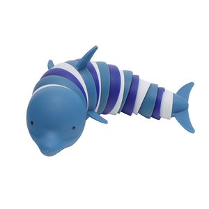 Gros requin océanique dauphin décompression décompression jouets amusants puzzle pour enfants enseignement des sciences limaces à fourrure