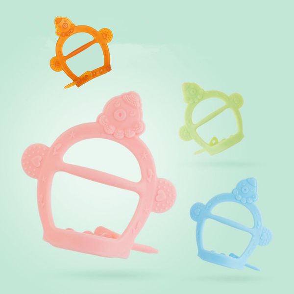 Venta al por mayor pulpo pulsera guante toether silicone baby teeters bebé dentición bebé alivio encías para 3m + bebés infantes BPA