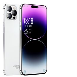 Vente en gros de 2024 nouveaux téléphones mobiles authentiques i14 Pro, grand écran de l'île Lingdong, fabricants de smartphones 5G entièrement connectés