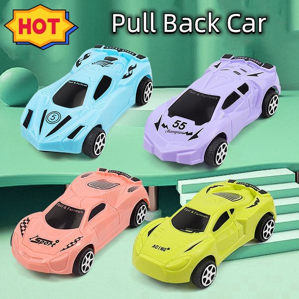 Vente en gros de voiture jouet en plastique de 7,5 cm Pull back Cars Toy Male and Female Model Racing Gifts