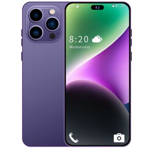 Vente en gros de nouveaux téléphones mobiles de commerce extérieur haut de gamme i14promax transfrontaliers avec grand écran et téléphones intelligents de 7,3 pouces par les fabricants