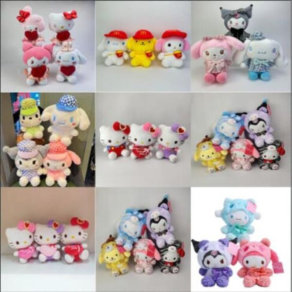 Al por mayor de lindos juguetes de lujo de gatito, juguetes de lujo de Kuromi, compañeros de juego para niños, decoración del hogar