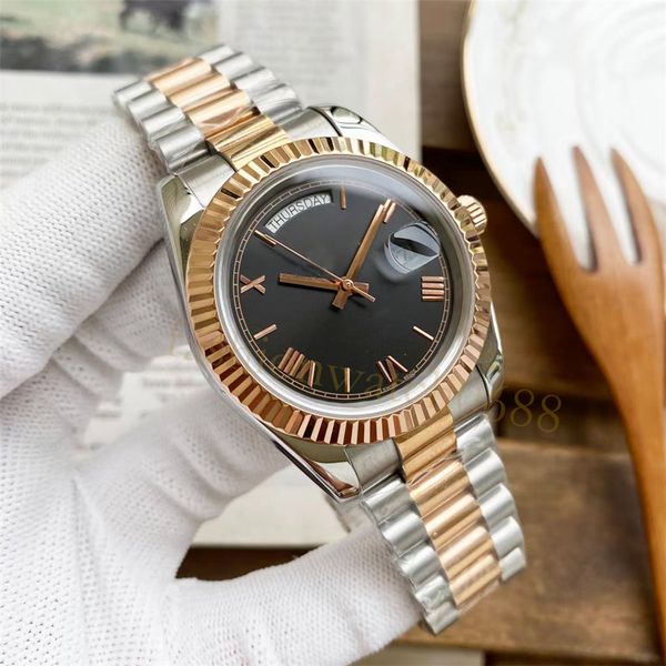 Vente en gros de marques célèbres pour montres pour hommes Montre de luxe de haute qualité Cadran de date automatique Mode de luxe Montre numérique romaine pour femme Montre mécanique haut de gamme de créateur