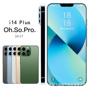 Vente en gros de smartphones Android 4G grand écran haute définition i14 Pro Max Lingdong Island pour les usines de téléphonie mobile du commerce extérieur transfrontalier