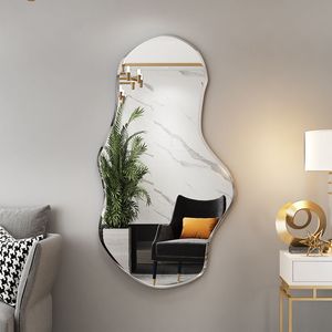 Vente en gros de décoration miroir sans cadre irrégulière