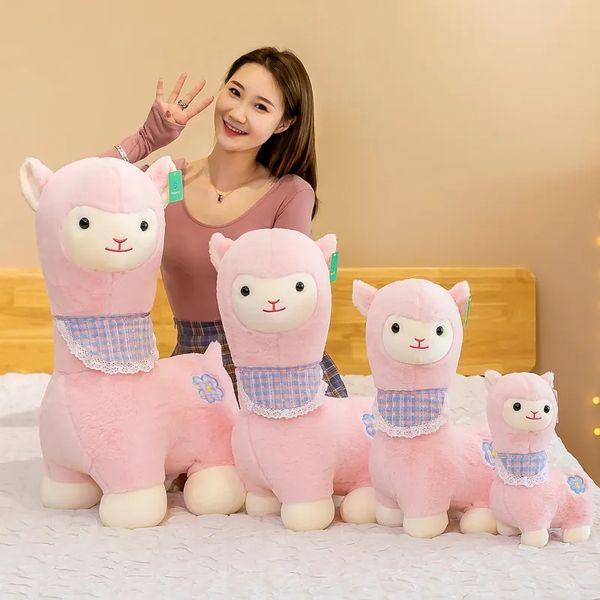 Venta al por mayor de bufandas nuevas, muñecos de alpaca, peluches, muñecos para niños, almohadas para niña, regalos de cumpleaños, una pieza para distribución.