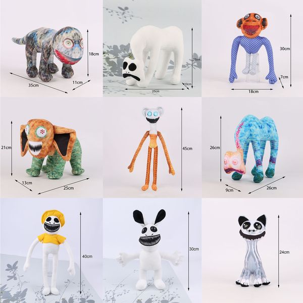 En gros de nouveaux jouets en peluche zoonomalie déformés, jouets en peluche d'horreur, poupées de dessins animés