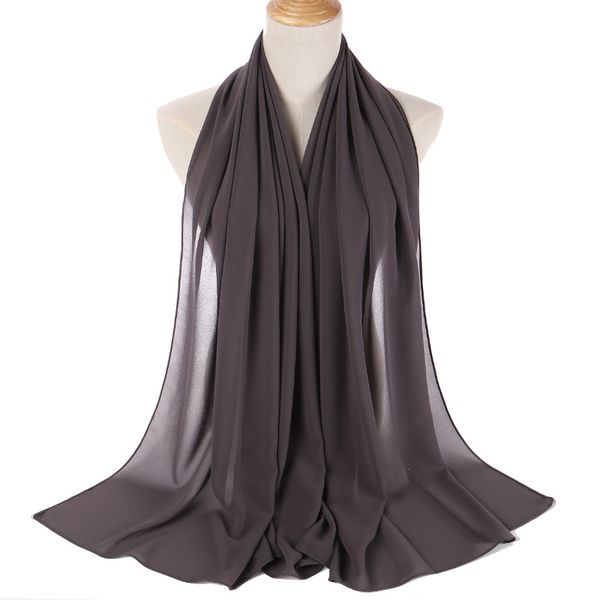 Foulards à bulles en mousseline de soie pour femmes, vente en gros de foulards à bulles de couleur unique, foulards et châles pour femmes