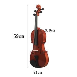 En gros de violons en bois massif pour promouvoir les étudiants, les enfants, les débutants et les adultes pour jouer du violon.44 boîtes de violon triangulaires gratuites