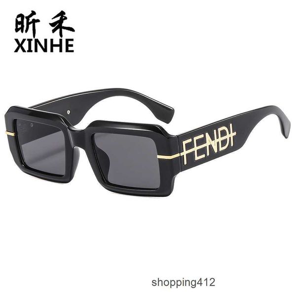 Vente en gros de lunettes de soleil New Fashion Box Network Red Ins Fd Family Glasses Lunettes de soleil unisexes