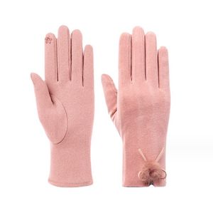 Venta al por mayor de guantes cálidos para mujer Otoño e Invierno al aire libre lindos guantes de invierno con pantalla táctil Derby para montar a caballo