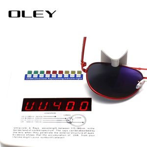 Al por mayor-OLEY Marca Gafas de sol Hombres Polarizados Moda Clásico Piloto Gafas de sol Pesca Gafas de conducción Sombras para hombres / Wome Y7005