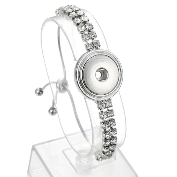Noosa – bracelets à pression interchangeables, bijoux en morceaux, chaîne en argent cristal, 18mm, vente en gros