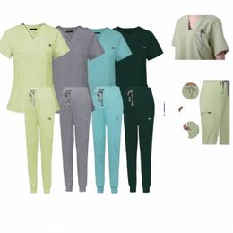 Groothandel Operatiekamer Medische Uniform Scrubs Ziekenhuis Werken Scrubs Set Medische Benodigdheden Verpleegkundige Tandheelkundige Chirurgie Pak Werkkleding V8Qv #