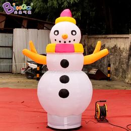 wholesale Conception originale 2.5mH 8ft haute publicité gonflable bonhomme de neige air soufflé personnage de boule de neige de bande dessinée pour la fête de Noël événement décoration jouets sport