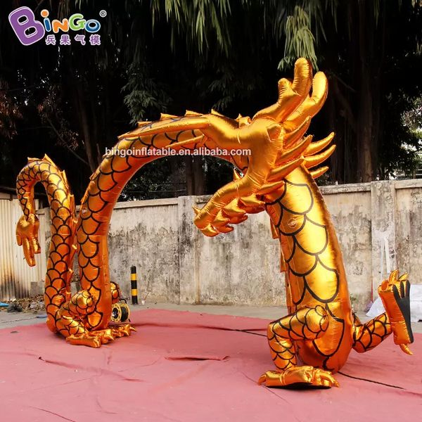 wholesale Conception originale 5x3m 16.4x10ft gonflable dragon chinois arcade inflation dessin animé animal porte cintrée pour événement extérieur décoration jouets sport