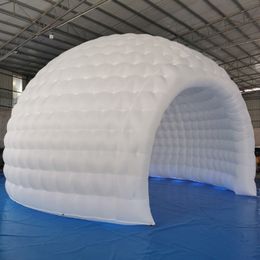 Tente de dôme gonflable à LED spéciale d'original en gros avec de grandes ouvertures OpenNings Boule Air Marquee Outdoor Icegloo House Tent pour la fête Wedd 10m Dia (33 pieds)