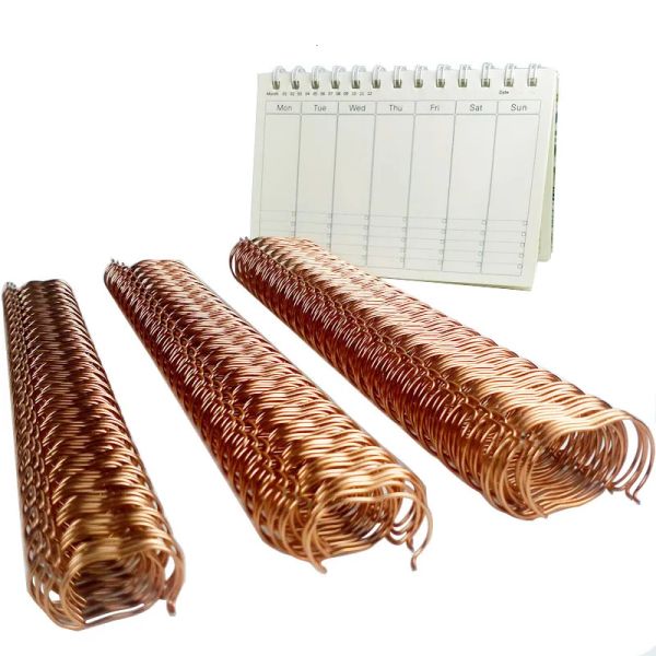 En gros, autres accessoires de bureau 50pcs Gold Metal Yo Firs de liaison Double Coil Fire A4 BONDER