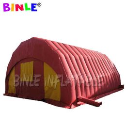 wholesale Tente gonflable extérieure de tunnel de partie de tente de dôme d'Oxford de 8x6x4.2m avec 2 abris gonflables d'entrepôt de rideaux de porte à vendre