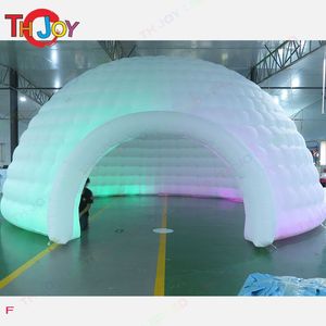 Actividades al aire libre al por mayor 5m 8m Tienda de fiesta de domo de Igloo Igloo con taller de estructura de luz LED para la fiesta de bodas para la fiesta de eventos