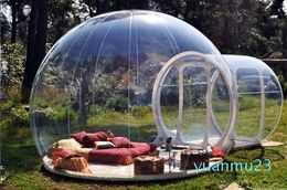 Wholesale-outdoor camping bubble tent, heldere opblaasbare gazon tent, bubble tent