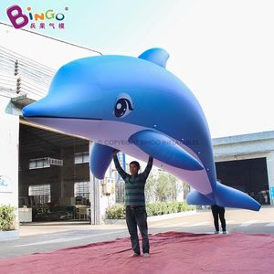 Vente en gros de carnaval en plein air publicitaire gonflable géant des modèles dauphins ballons animaux de dessin animé pour la décoration à thème océan avec des jouets à air