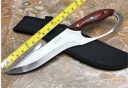 Couteau de camping à lame fixe en gros en plein air 5Cr13Mov couteau de chasse en acier inoxydable manche en bois en acier couteaux de survie tactiques livraison gratuite