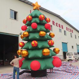 Activités de jeux de plein air en gros 8m 26Ft gonflable arbre de Noël ballon gonflable géant pour la décoration de Noël 003