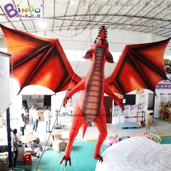 wholesale Dessin animé gonflable de dragon volant gonflable de publicité de taille extérieure géante de 6M pour la décoration de fête avec des sports de jouets de ventilateur d'air