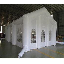 Casa de bodas inflable al aire libre al aire libre Tienda de fiesta de evento blanco para la venta Portable Iglesia inflada-001