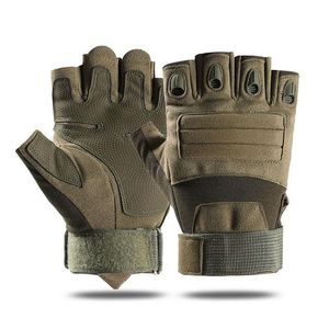 Sports de plein air en gros gants tactiques sans doigts gants Airsoft militaires pour la pêche tir cyclisme caoutchouc Knuckle écran tactile