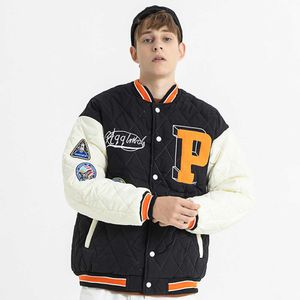 Groothandel oversized Hombre Wool Custom Varsity University College Baseball Letterman Bomber Jacket Men