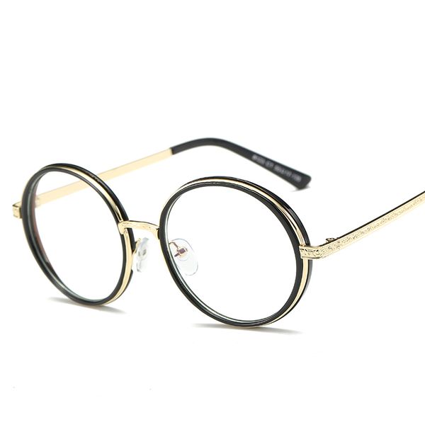 Venta al por mayor- Marco de gafas vintage redondo de gran tamaño Anti rayos azules Gafas de computadora Gafas de lectura para juegos Protección Gafas Mujeres Hombres
