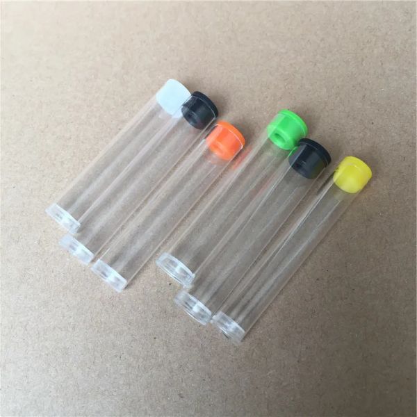 wholesale Bouteilles d'emballage Cartouches de stylo vape Emballage de tubes de stockage avec bouchons PP Contenants d'emballage de tubes en plastique vides LL