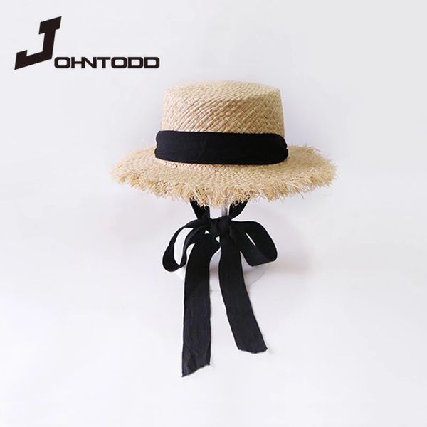 Venta al por mayor, sombrero de paja de Panamá para padres e hijos, sombrero para el sol de playa de ala ancha para mujer, sombrero largo para el sol, sombrero de playa, sombrero de playa para mujer 240226