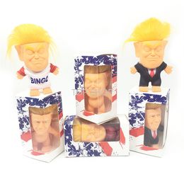 Groothandel Party Gunst 10 cm Presidentiële Vent Trump Model Toys Baby Toys Troll Doll Trick Toys DHL EE