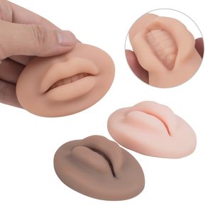 Groothandel Party Maskers 3D oefen siliconen lippen huid permanente make -up tattoo -oefening voor tatoe￫ren artiesten en beginners