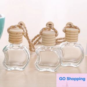 Groothandel Parfum Fles Hanger Ornament Luchtverfrisser voor etherische oliën Diffuser Geur Leeg Glas Aromatherapie Opknoping Auto Ornamenten Decor Accessoires