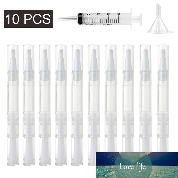 Bouteille de parfum en gros Stylos torsadés transparents Stylo à huile pour ongles vide avec brosse Stylo à huile pour cuticules vide Conteneur cosmétique Stylo Tubes de brillant à lèvres