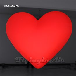 Corazón inflable personalizado al por mayor Hearting Led Lighting Red Air Blow Up Heart for Club Party and Wedding Decoration