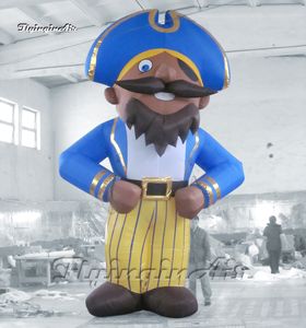 Capitaine de pirate gonflable de pirate gonflable en vente en gros Capitaine de pirate de pirate 6m Hauteur Modèle Ballon de voleur soufflé à l'air pour spectacle